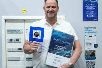 Bezšroubová revoluce: Hager quickconnect získal Zlatý Amper za zásadní inovaci v elektroinstalacích